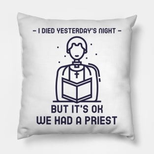 MMORPG Player I Died Last Night Pillow