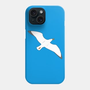 Seagull Flies High to Side Phone Case