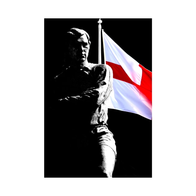 Bobby Moore Statue England Flag Wembley Stadium by AndyEvansPhotos