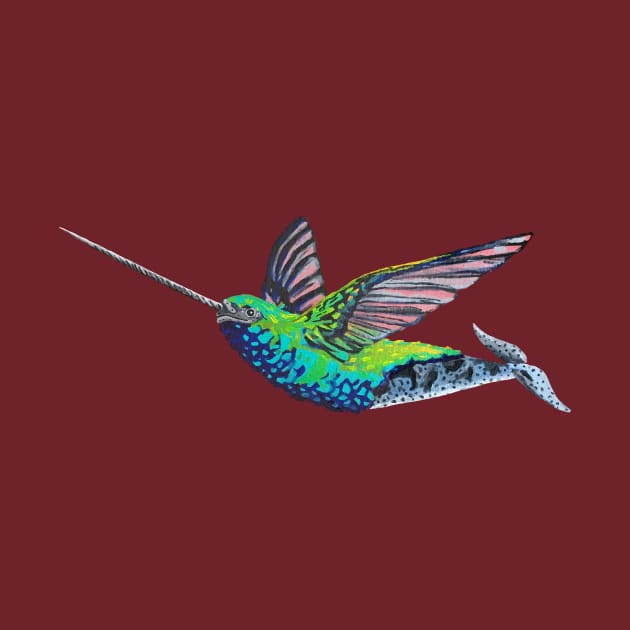 Narwhal Hummingbird by RaLiz