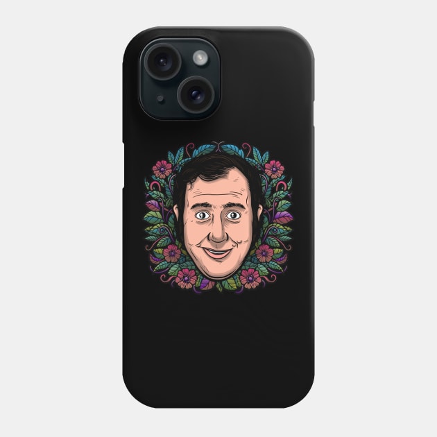 Andy Kaufman (Flowered) Phone Case by Baddest Shirt Co.