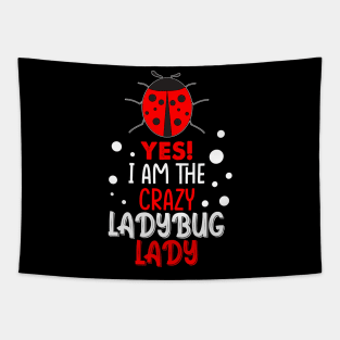 Crazy Lady Ladybug Tapestry