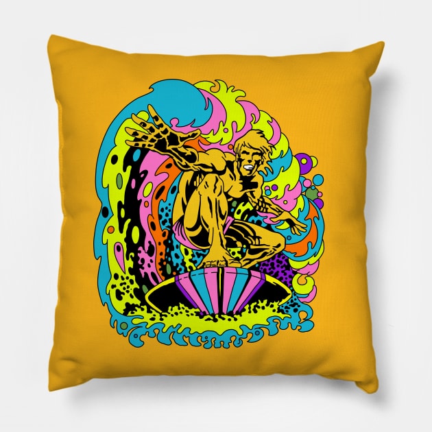 70s Surfer Pillow by BludBros