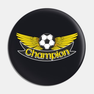 Soccer Champion Winner Team Pin