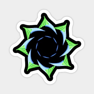 Green and blue Star Magnet