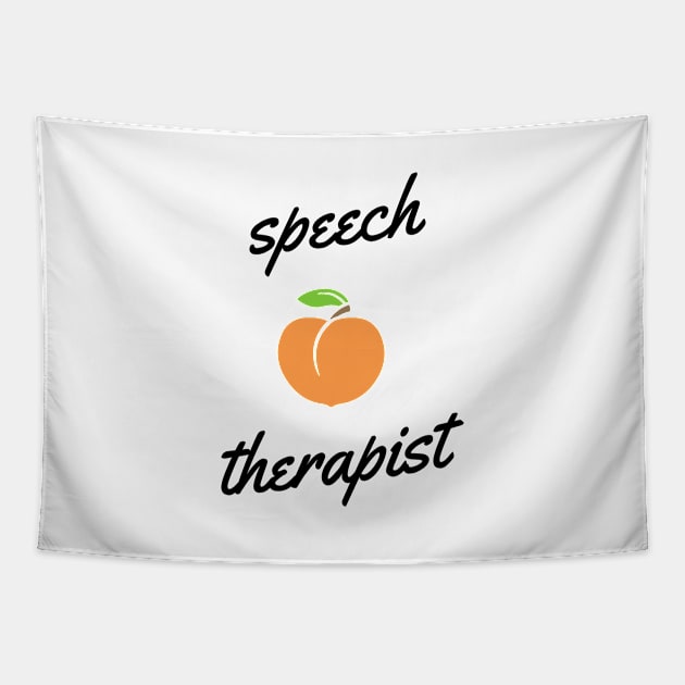 Speech Therapist Cute Funny Design Tapestry by mon-