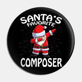 Santas Favorite Composer Christmas Pin