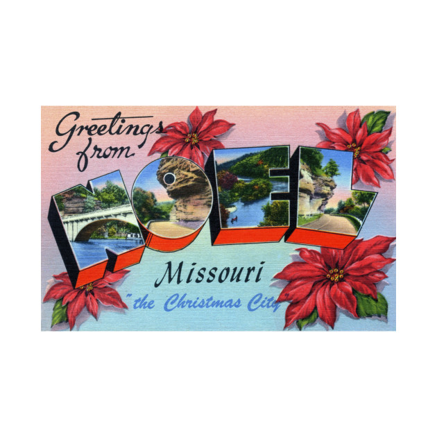Greetings from Noel Missouri - Vintage Large Letter Postcard - Noel - Phone Case