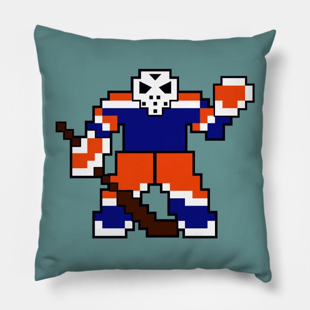 Edmonton Oilers Goalie Pillow by miniBOB