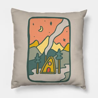 A frame sticker Pillow