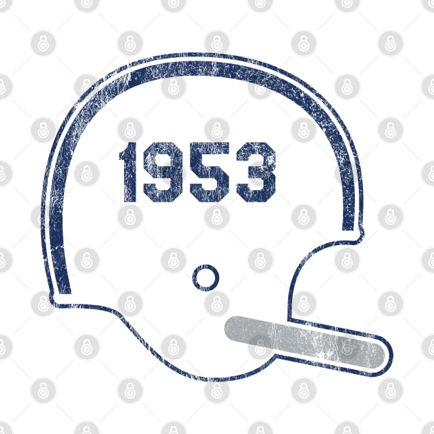 Indianapolis Colts Year Founded Vintage Helmet by Rad Love