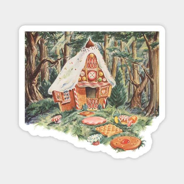 Vintage Hansel and Gretel Fairy Tale Magnet by MasterpieceCafe