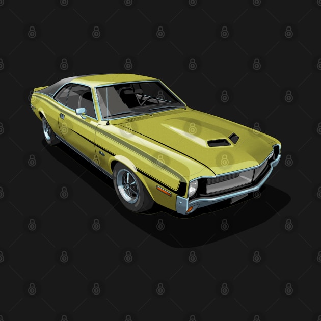 AMC Javelin in Golden Lime by candcretro