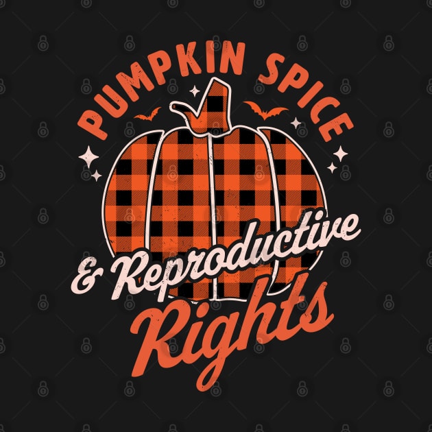 Pumpkin Spice And Reproductive Rights Halloween Pumpkin by OrangeMonkeyArt
