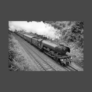 The Flying Scotsman - Black and White T-Shirt