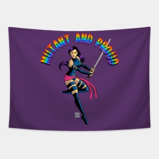 Psylocke Mutant And Proud Tapestry