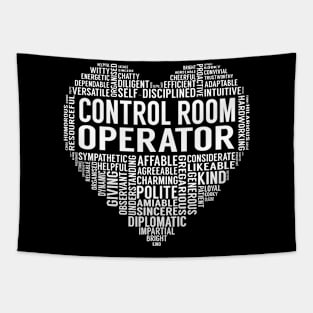 Control Room Operator Heart Tapestry