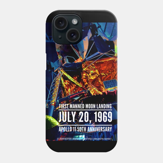 2-Sided t-shirt Apollo 11 50th Anniversary Phone Case by acefox1