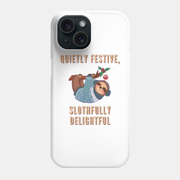 Introvert Christmas Quote Phone Case by Infj Merch