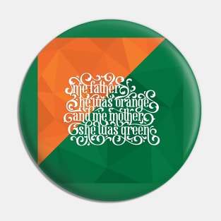 The Orange and the Green Pin