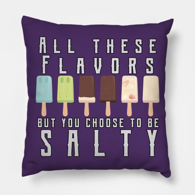 Classic Salty Meme Pillow by JKA