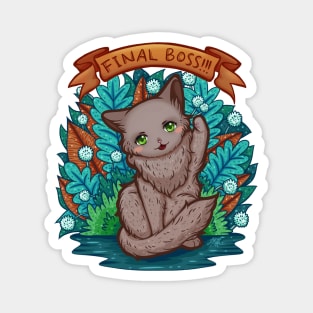 Kitty Final Boss Illustration Magnet