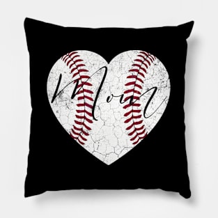 He Mom Mother'S Day Baseball Softball Pillow