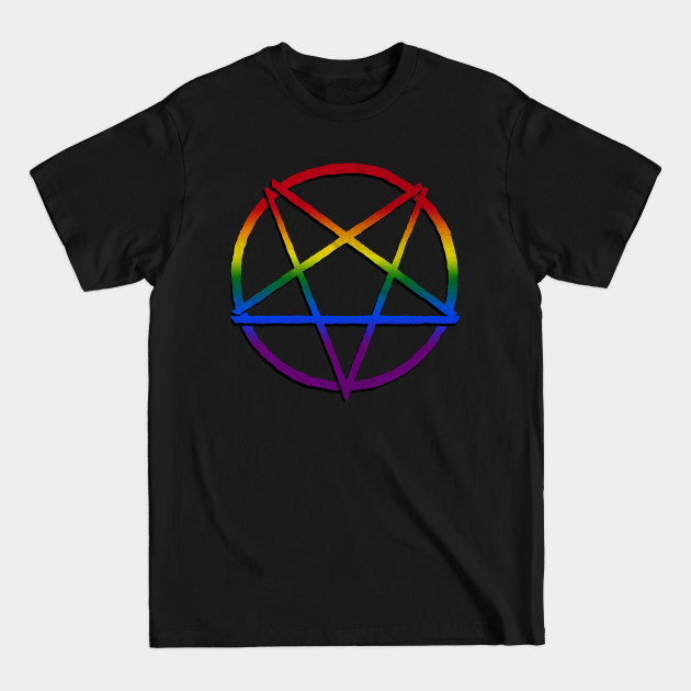 Rainbow Satanic Pentagram | Satanic Pride - Satanic Pentagram - T-Shirt Rainbow Satanic Pentagram | Satanic Pride - Satanic Pentagram - T-Shirt