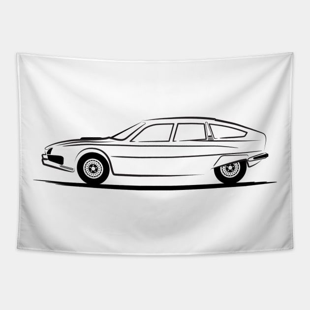 Citroen CX Black Tapestry by PauHanaDesign