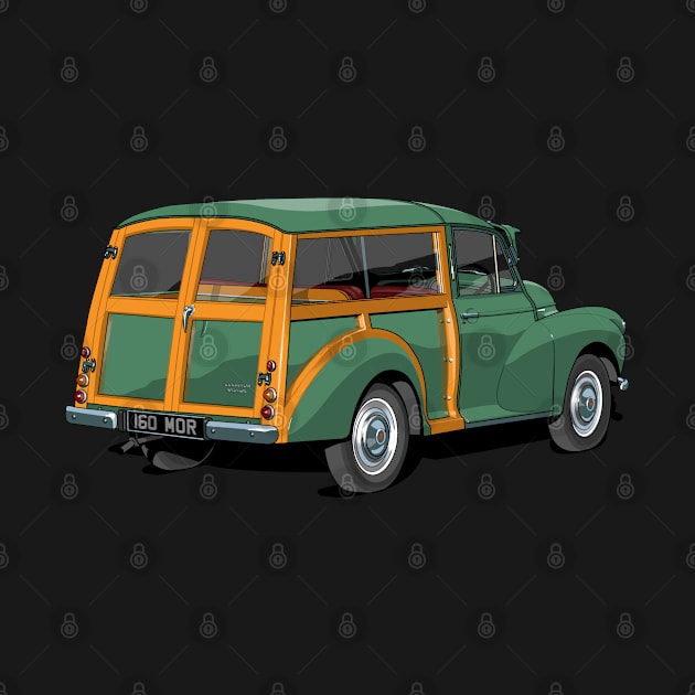 Morris Minor traveller in green by candcretro