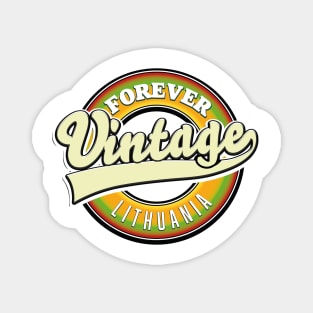 forever vintage Lithuania logo Magnet