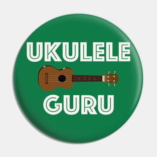 Ukulele Guru King of the Beach Hawaiian Acoustic Uke Pin
