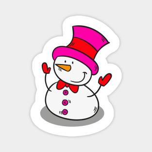 snowman-three design Magnet