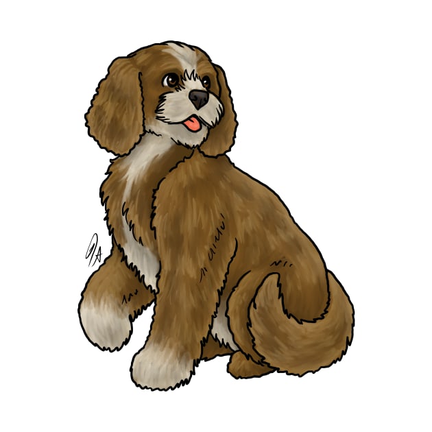 Dog - Cockapoo - Brown by Jen's Dogs Custom Gifts and Designs