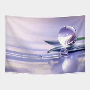 Water Drop Dewdrop Nature Serene Calm Tapestry