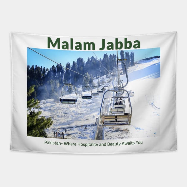 Malam Jabba in Pakistan where hospitality and beauty awaits you Pakistani culture , Pakistan tourism Tapestry by Haze and Jovial