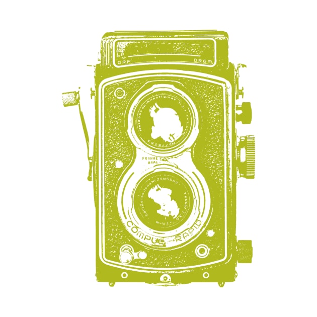 Vintage Old Style Camera Vector Illustration by Spindriftdesigns