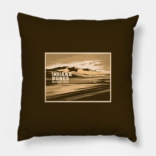 Indiana Dunes National Park Majestic Landscape Pillow