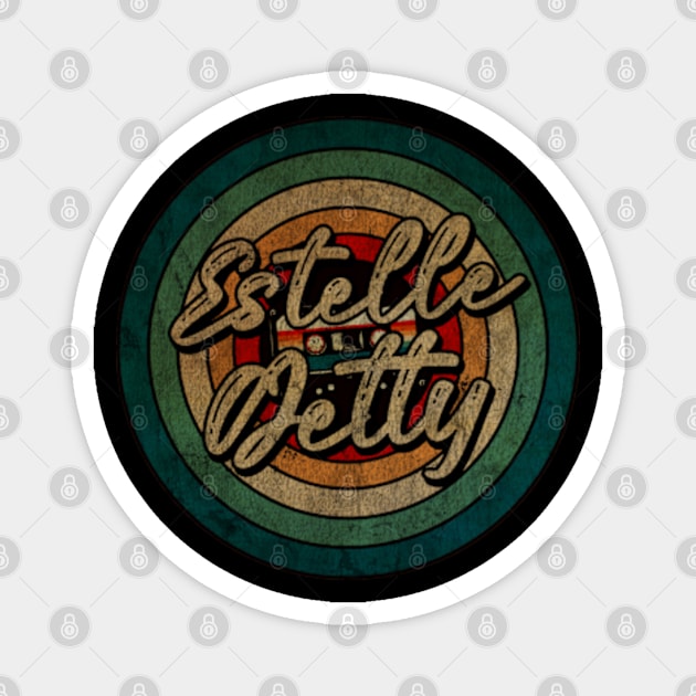 Estelle Getty_ - Vintage Circle kaset Magnet by WongKere Store