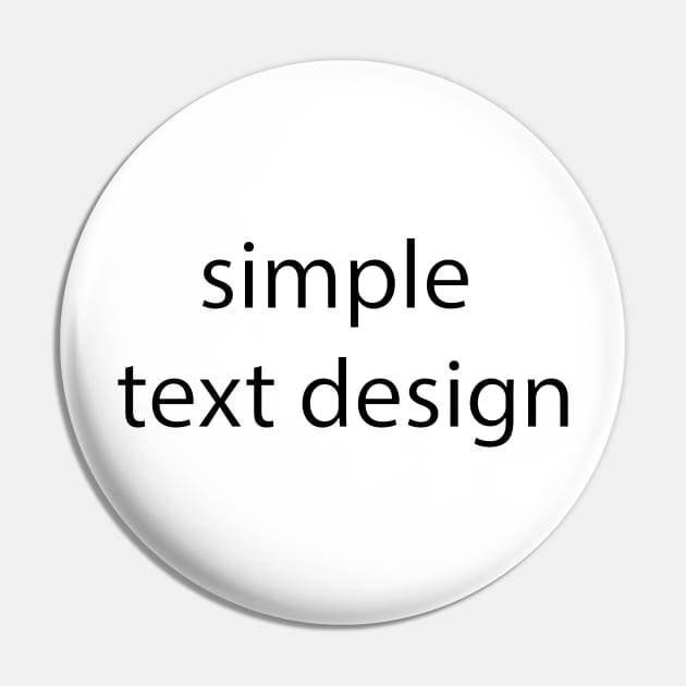 Simple text design Pin by pocketdesigns