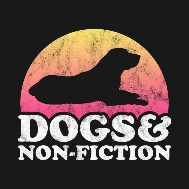 Dogs and Non-Fiction Dog and Books Gift by JKFDesigns