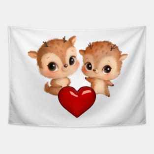 cuties in love Tapestry