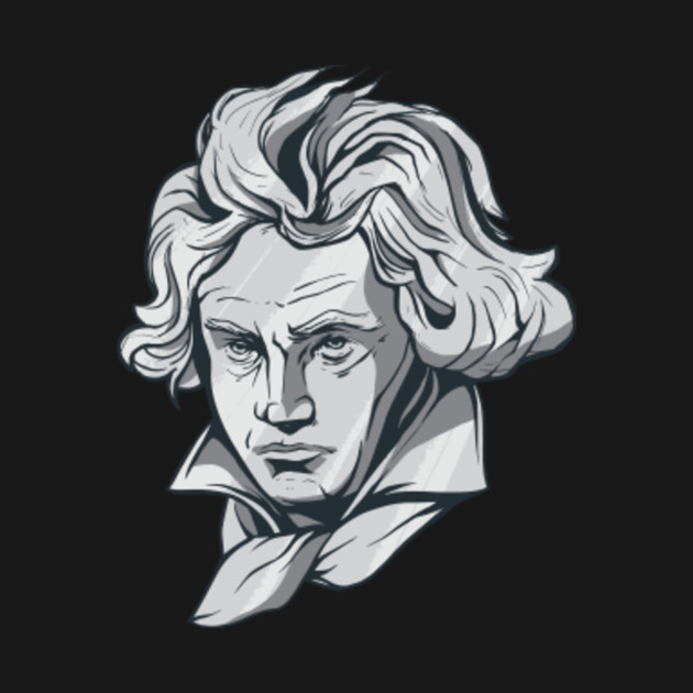 Disover Beethoven Face - Beethoven Face - T-Shirt