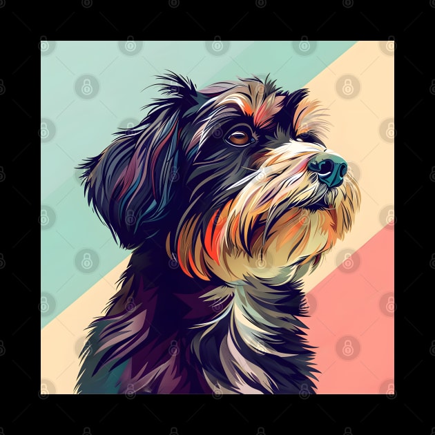 Retro Tibetan Terrier: Pastel Pup Revival by NatashaCuteShop