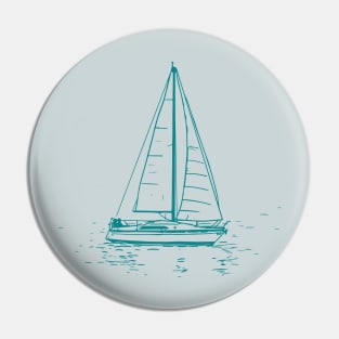 Sailing Gift For Sailors and Skippers Pin