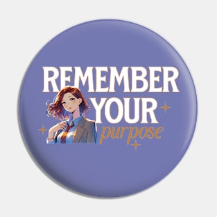 Life of Focus and Purpose Positivity Motivational Quote Pin