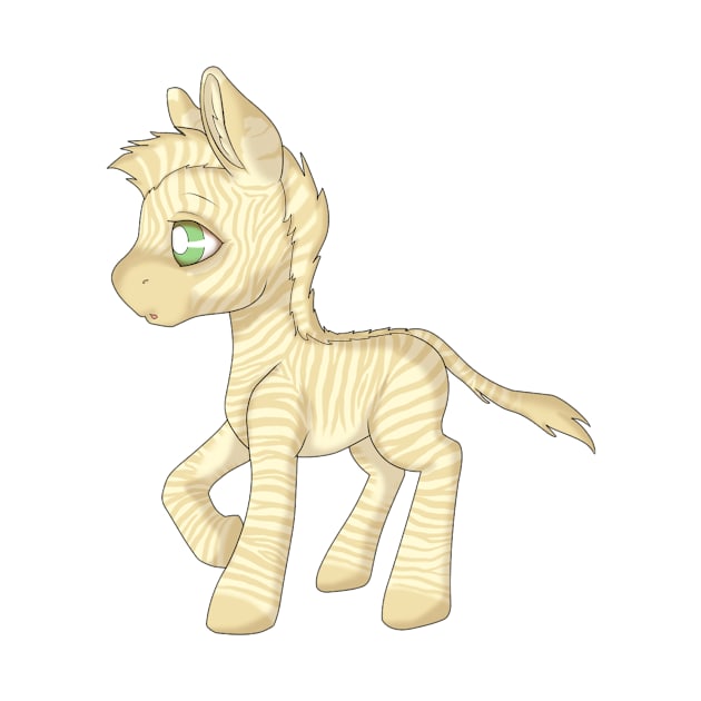 Golden Baby Zebra by SaruCharmed Designs