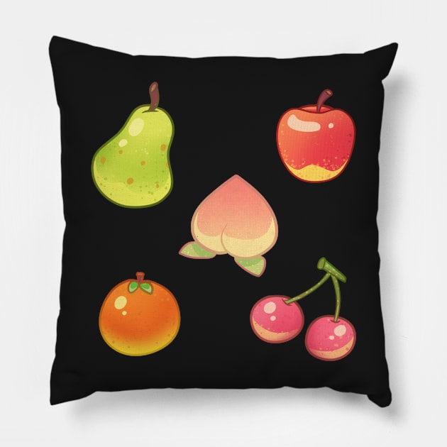 Cute Fruits Pillow by Catbumsy