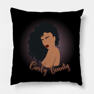 curly beauty Pillow