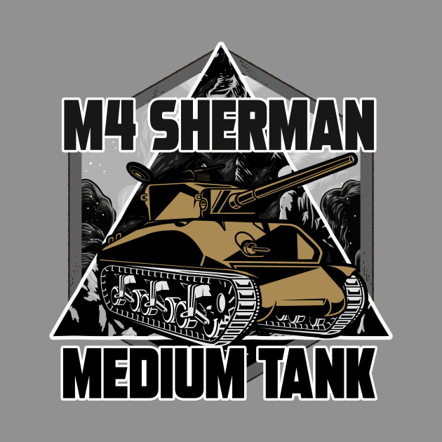 M4 SHERMAN ARTWORK by theanomalius_merch